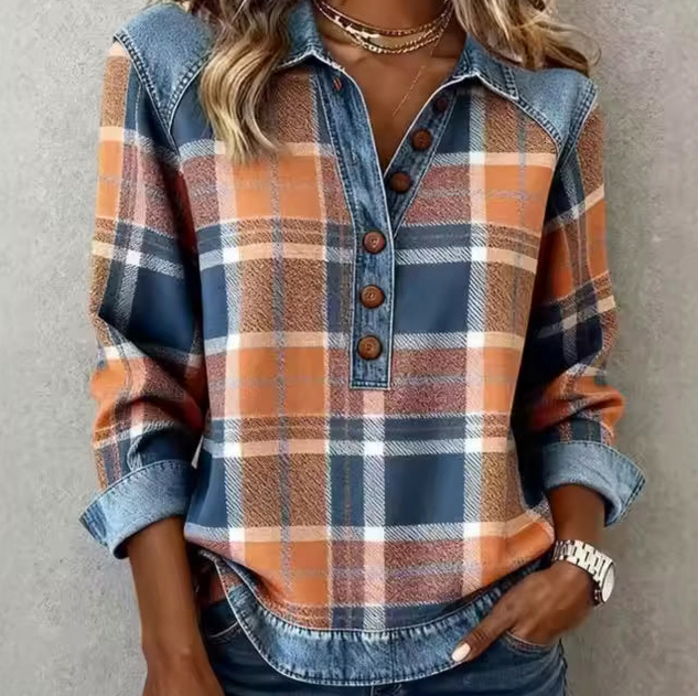 Cable Knit Collared Long Sleeve Sweater