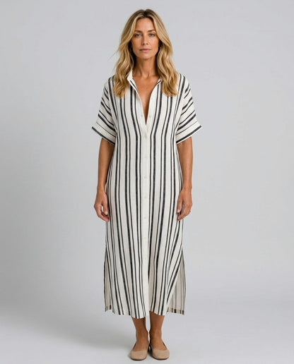 Collared Button Front Shirt Dress