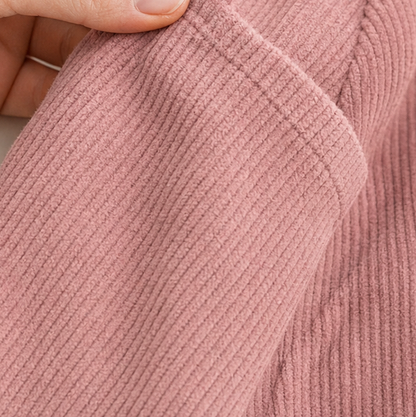 Corduroy Patch Pocket Mini Pinafore Dress