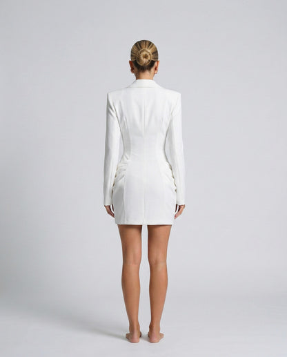 Corset Draped Blazer Mini Dress