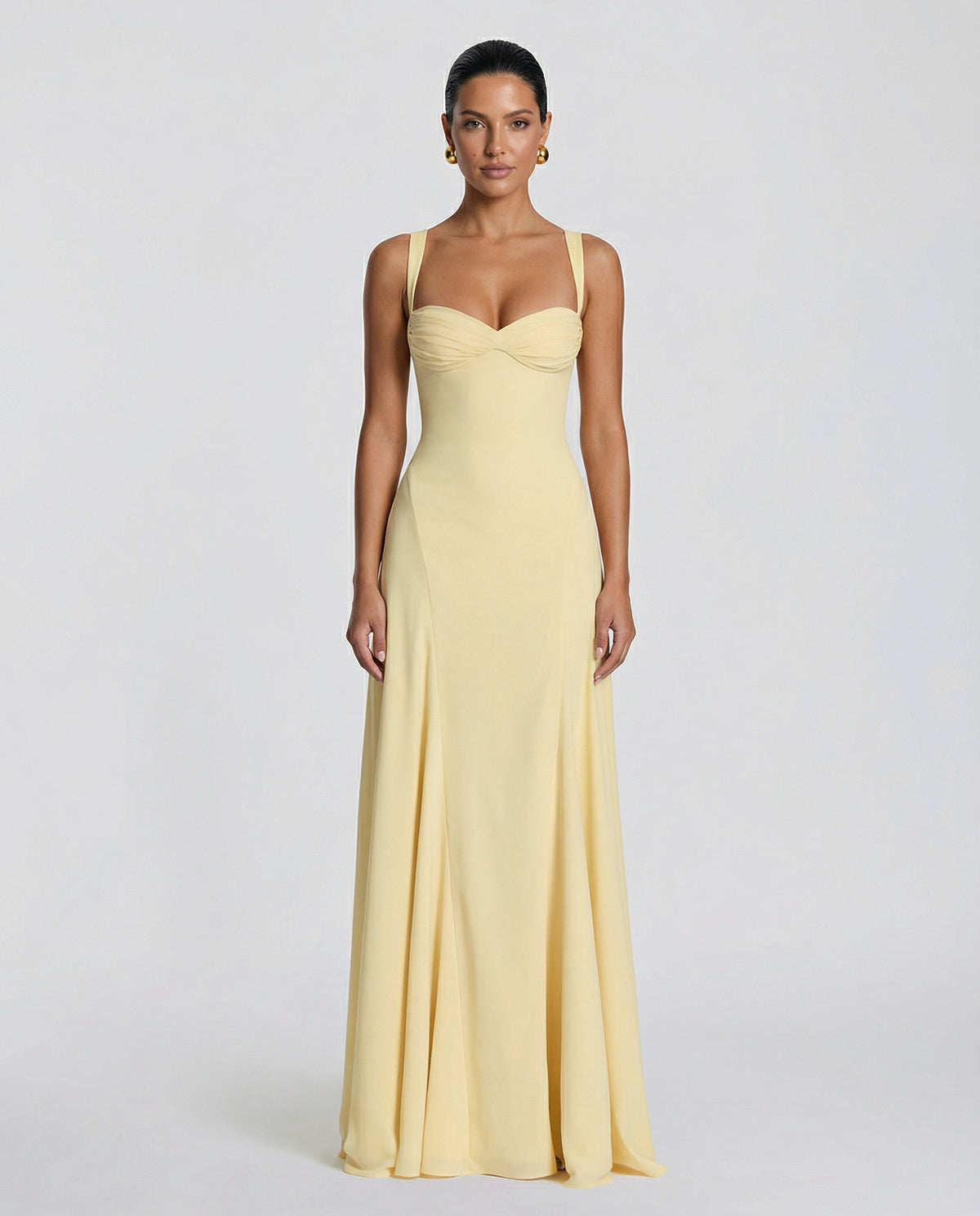 Corset Sweetheart Maxi Dress