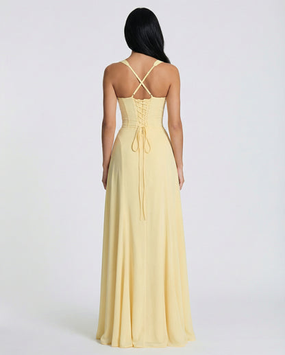 Corset Sweetheart Maxi Dress