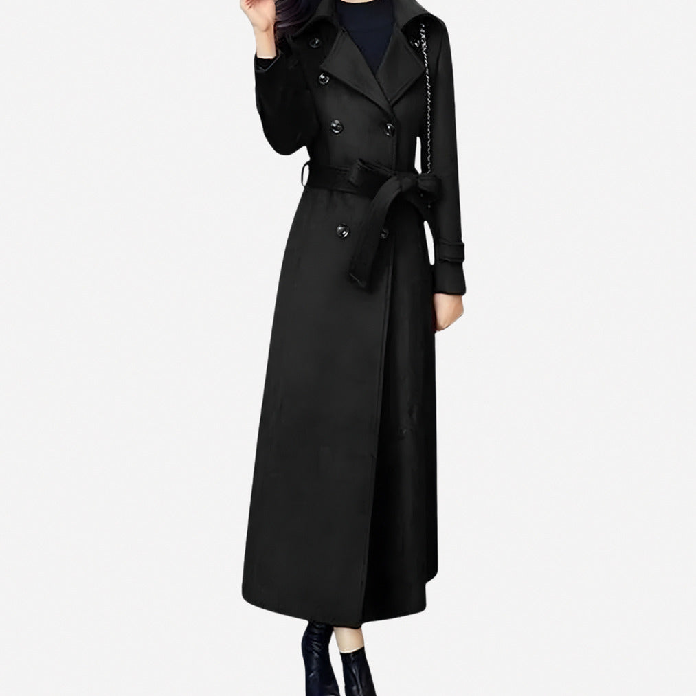 Double Breasted Belted Trench Coat