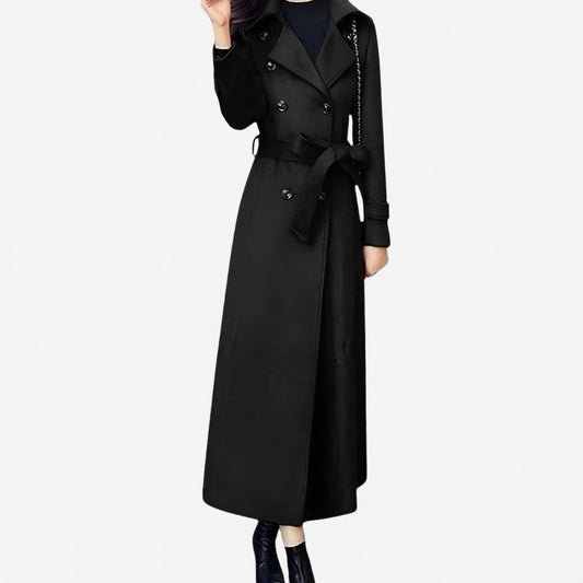 Double Breasted Belted Trench Coat