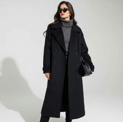 Double Breasted Belted Trench Coat