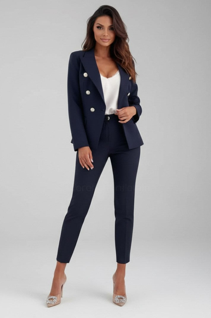 Double Breasted Blazer Pants Matching Set