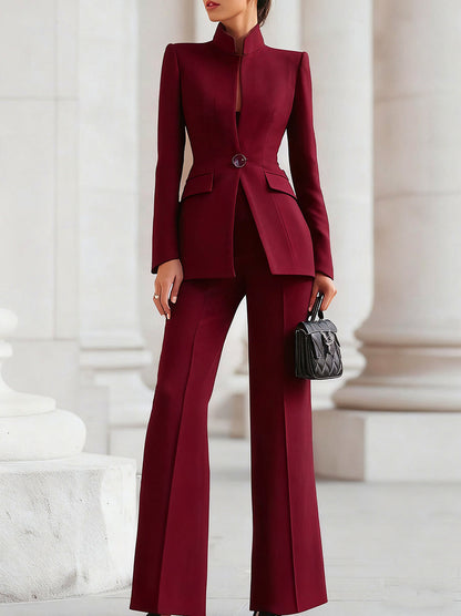 Fitted Long Sleeve Matching Set