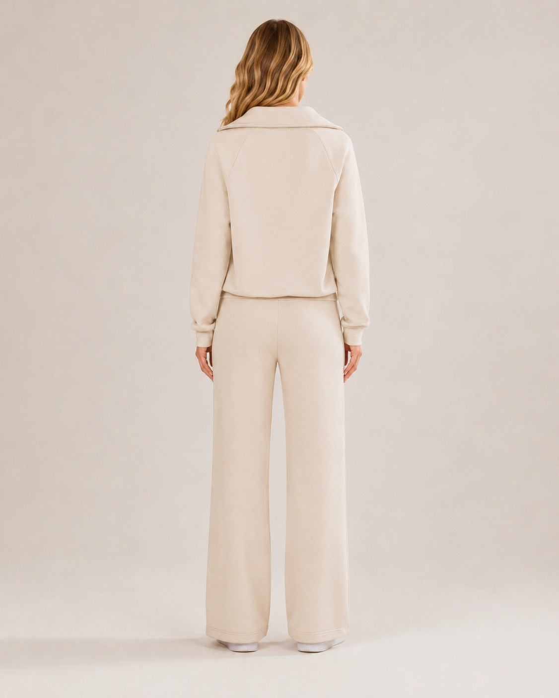 Fleece Half Zip Long Sleeve Matching Set