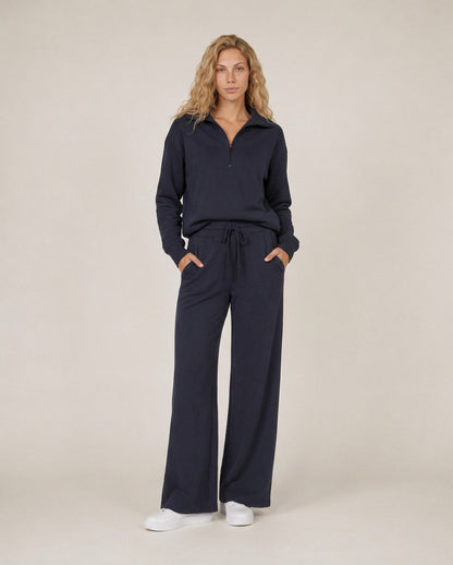 Fleece Half Zip Long Sleeve Matching Set