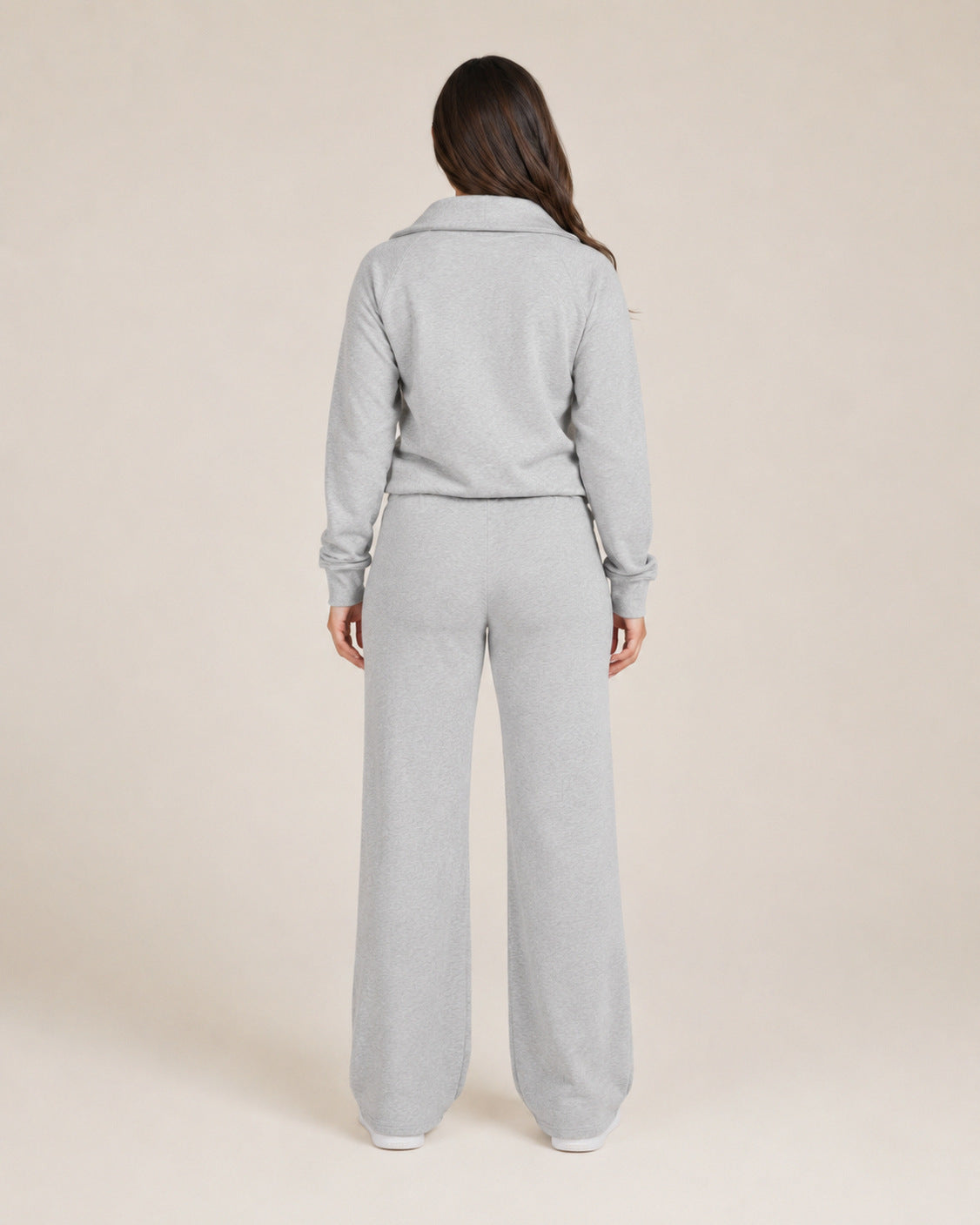 Fleece Half Zip Long Sleeve Matching Set