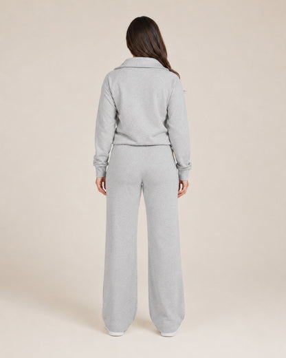 Fleece Half Zip Long Sleeve Matching Set