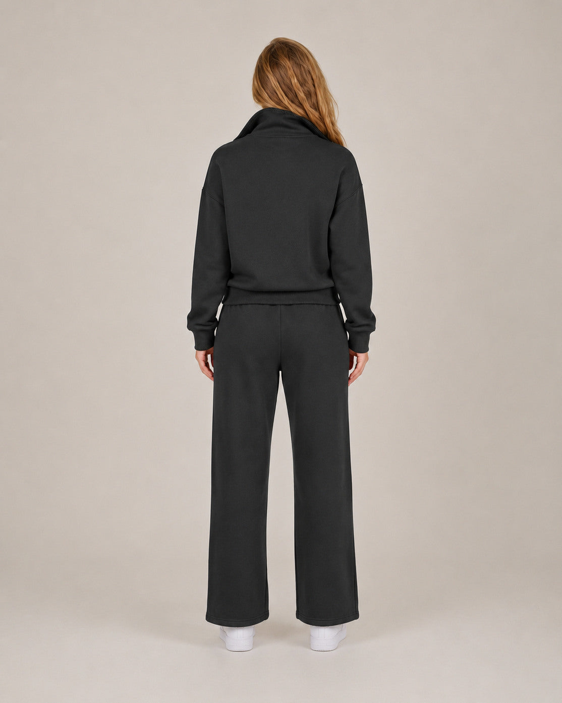 Fleece Half Zip Long Sleeve Matching Set