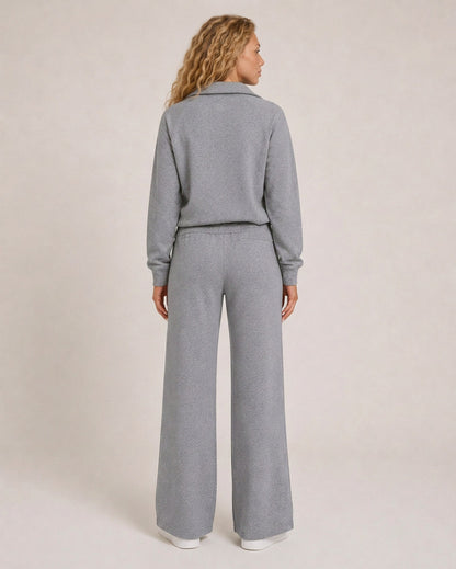 Fleece Half Zip Long Sleeve Matching Set