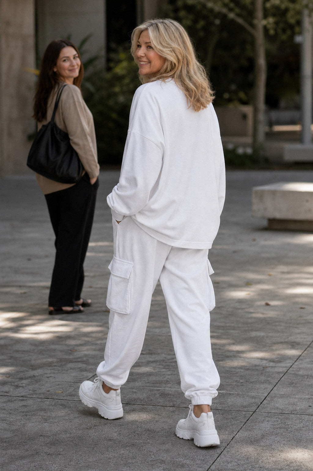 Fleece Oversized Long Sleeve Two Piece Set