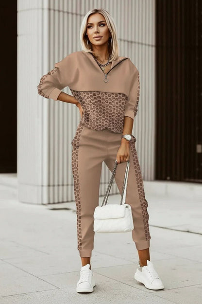 Geometric Long Sleeve Matching Set