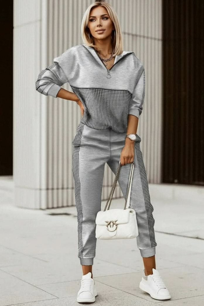 Geometric Long Sleeve Matching Set