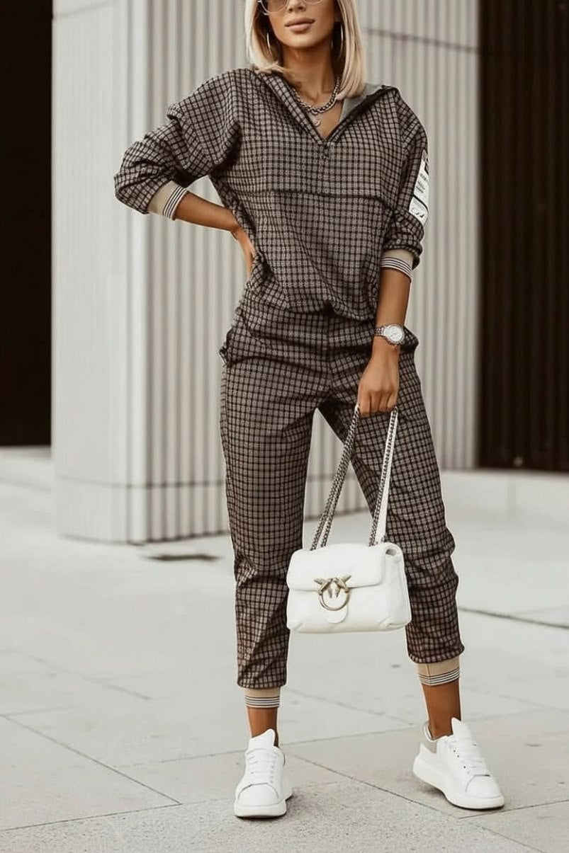 Geometric Long Sleeve Matching Set