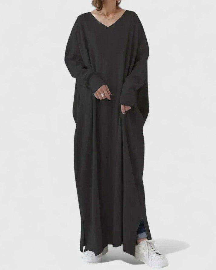 Knit Long Sleeve Maxi Dress