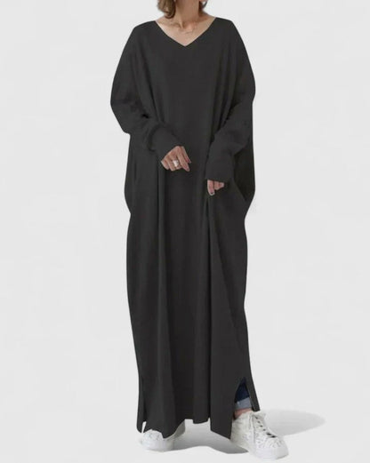 Knit Long Sleeve Maxi Dress