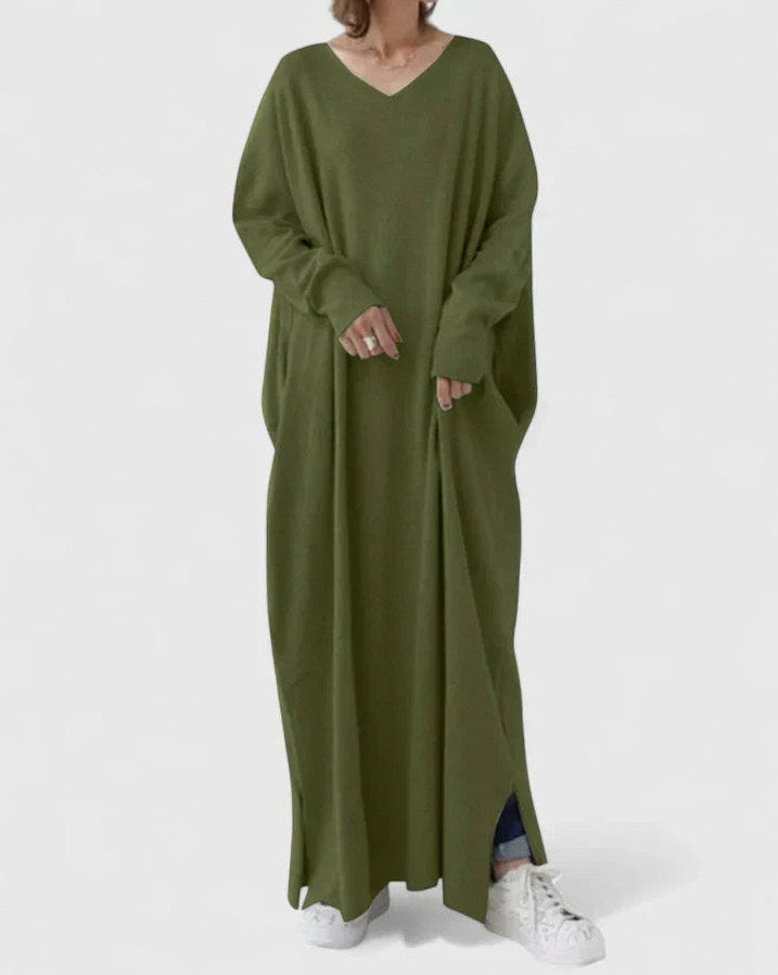 Knit Long Sleeve Maxi Dress