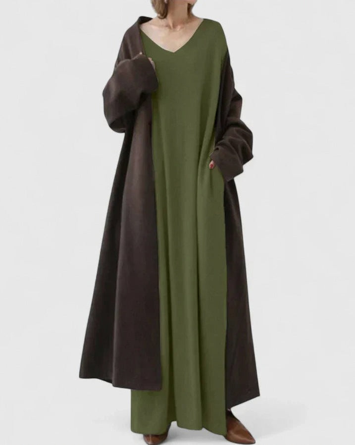 Knit Long Sleeve Maxi Dress