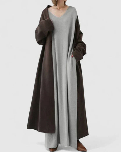 Knit Long Sleeve Maxi Dress