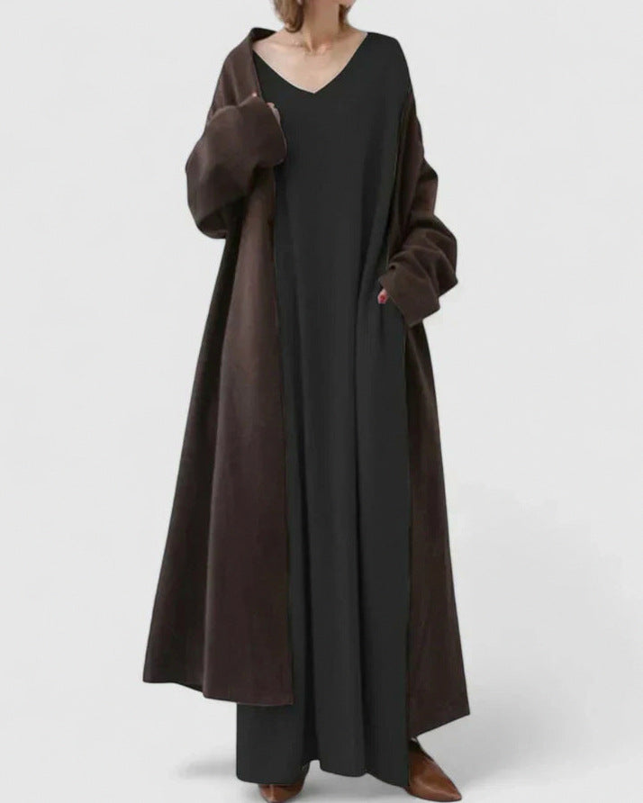 Knit Long Sleeve Maxi Dress