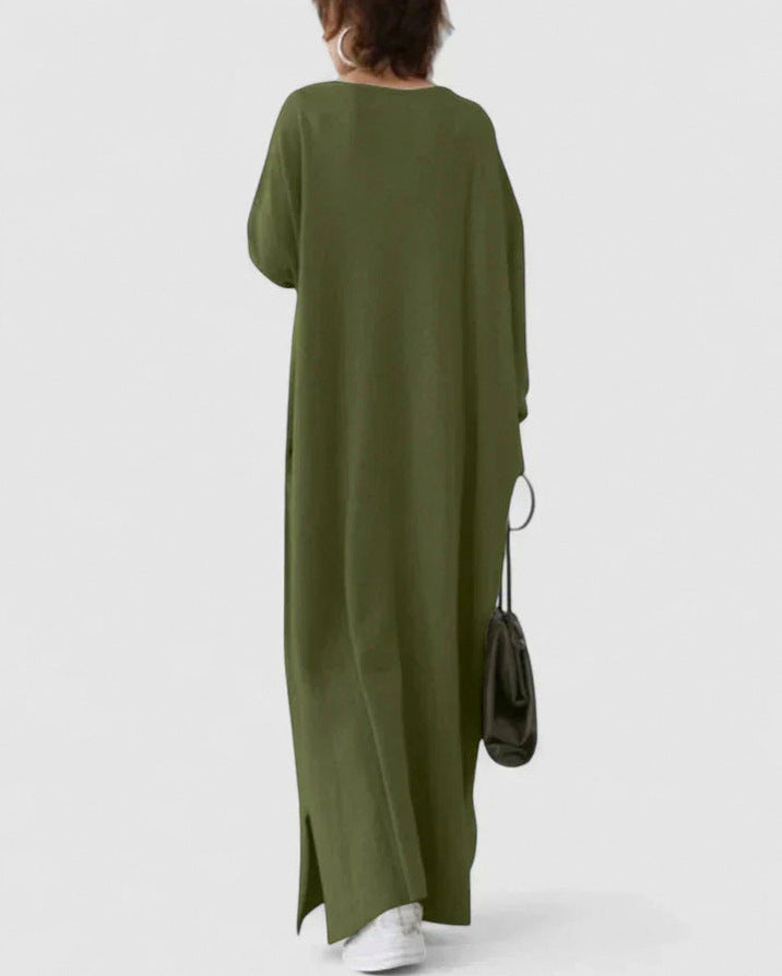 Knit Long Sleeve Maxi Dress