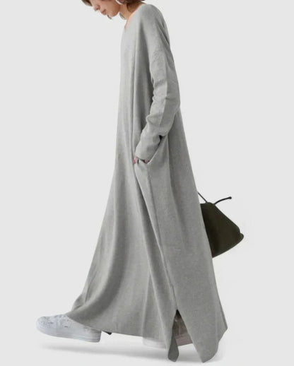 Knit Long Sleeve Maxi Dress