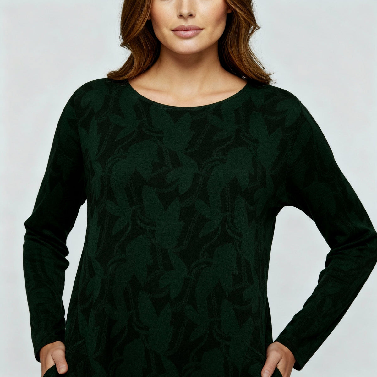 Knit Long Sleeve Midi Sweater Dress