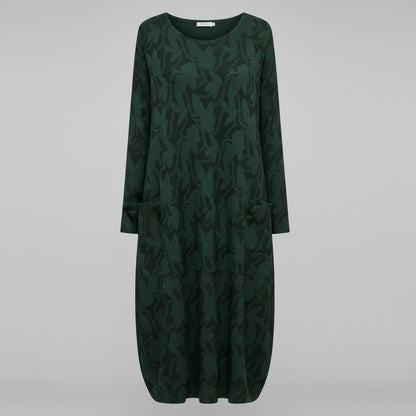 Knit Long Sleeve Midi Sweater Dress