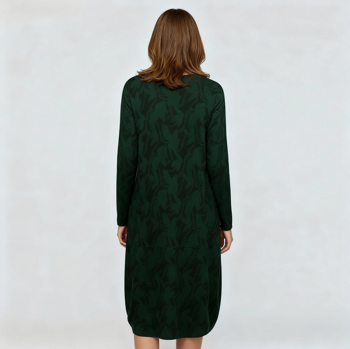 Knit Long Sleeve Midi Sweater Dress