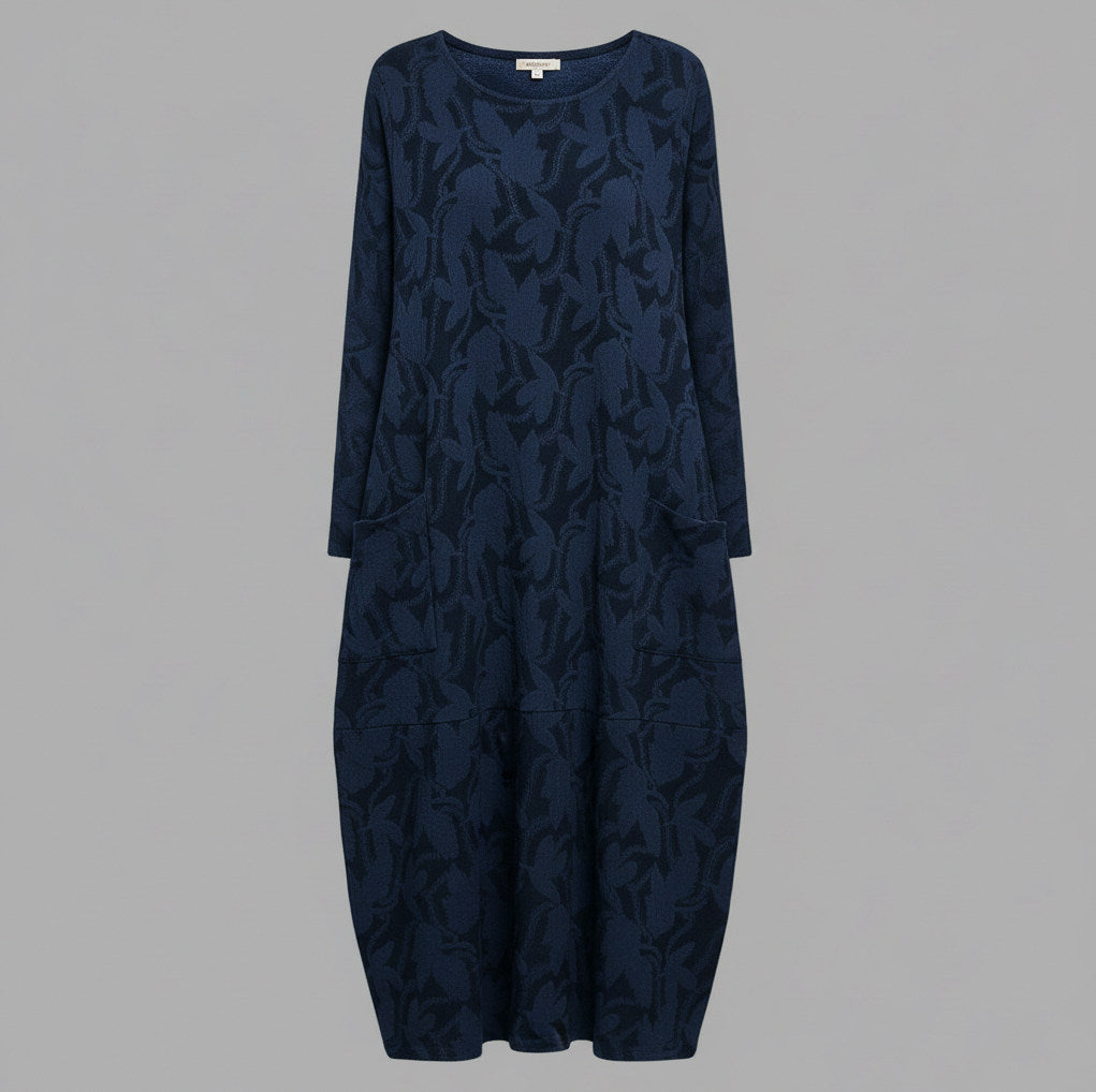 Knit Long Sleeve Midi Sweater Dress