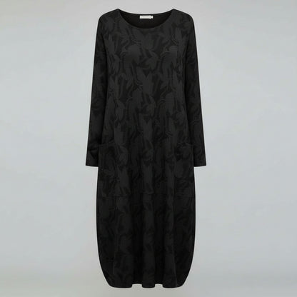 Knit Long Sleeve Midi Sweater Dress