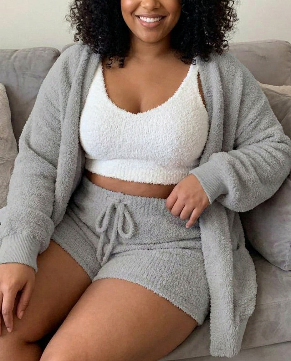 Knit Long Sleeve Three Piece Matching Set