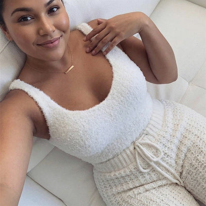 Knit Long Sleeve Three Piece Matching Set