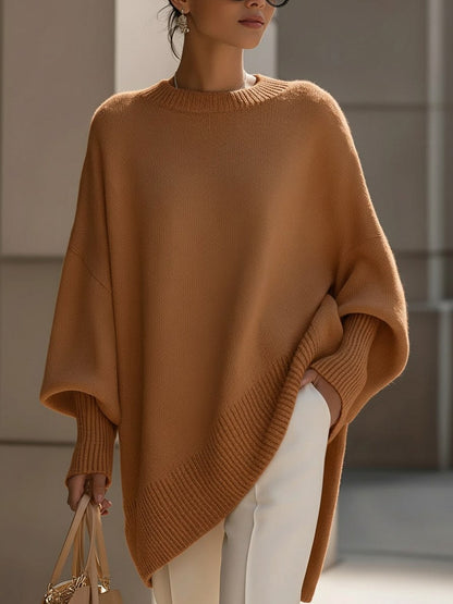 Knit Oversized Batwing Sleeve Sweater