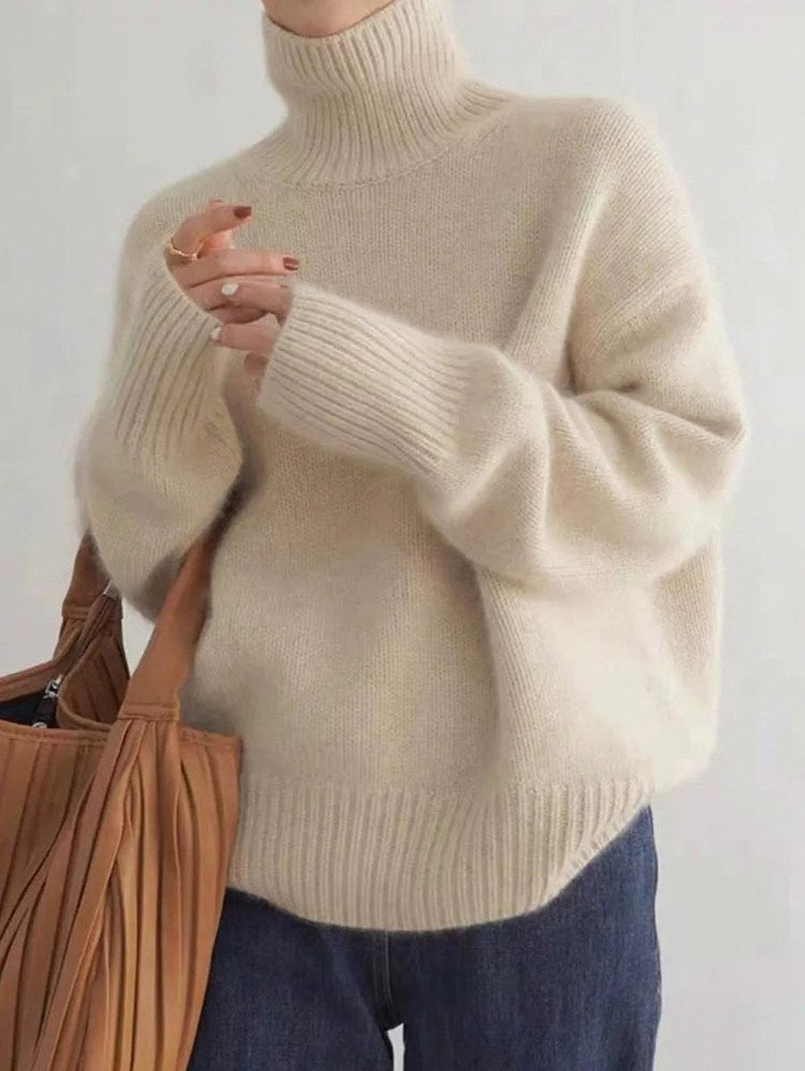 Knit Turtleneck Long Sleeve Sweater