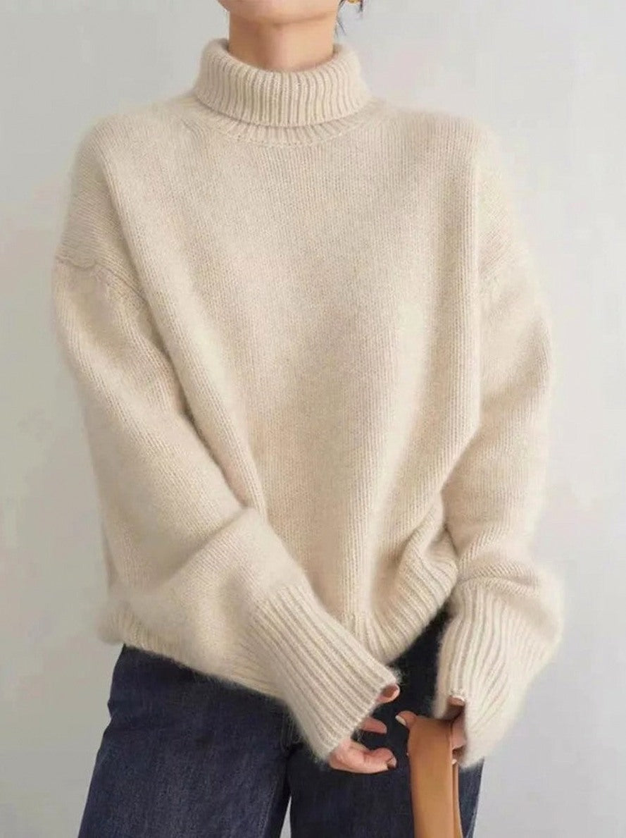 Knit Turtleneck Long Sleeve Sweater