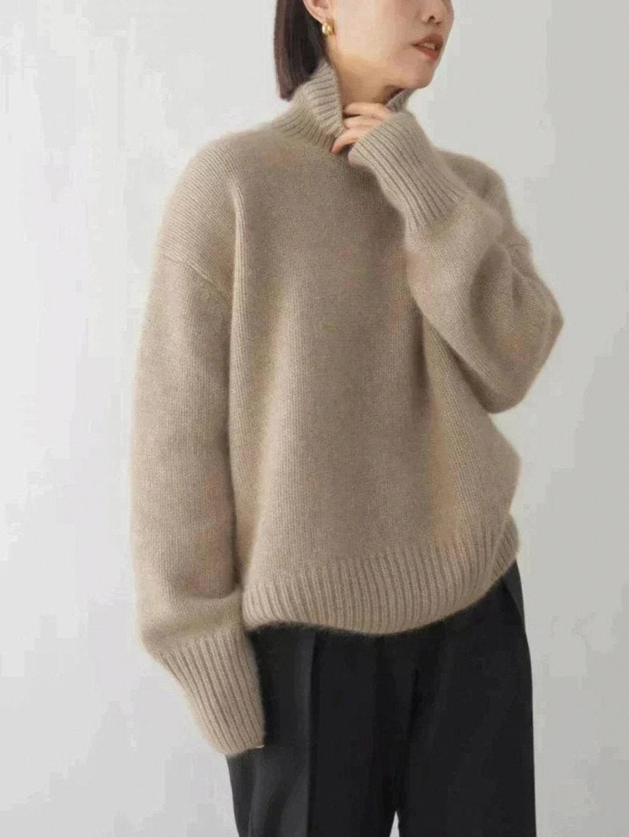 Knit Turtleneck Long Sleeve Sweater