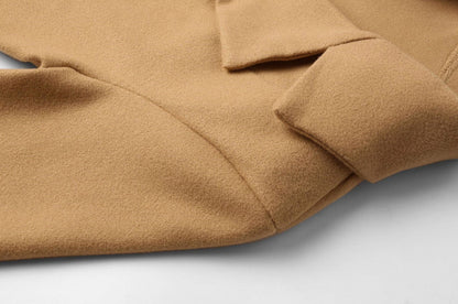 Lapel Collar Belted Wrap Coat