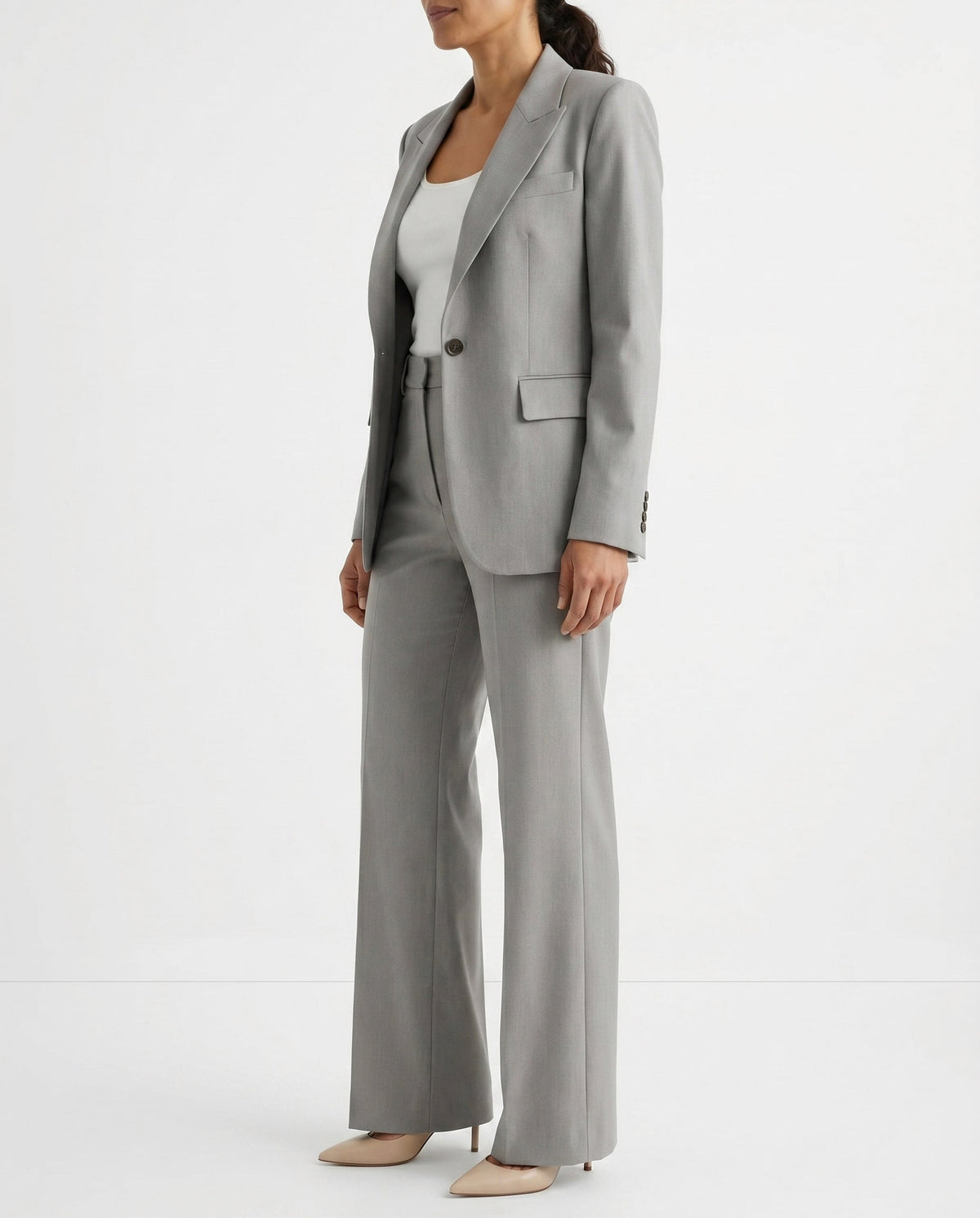 Long Sleeve Blazer and Wide Leg Matching Set