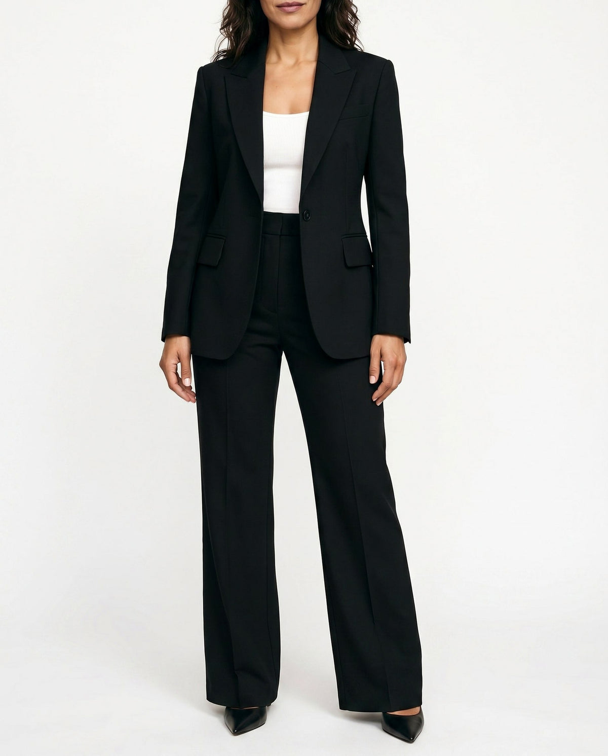 Long Sleeve Blazer and Wide Leg Matching Set