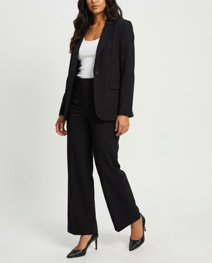 Long Sleeve Blazer and Wide Leg Matching Set