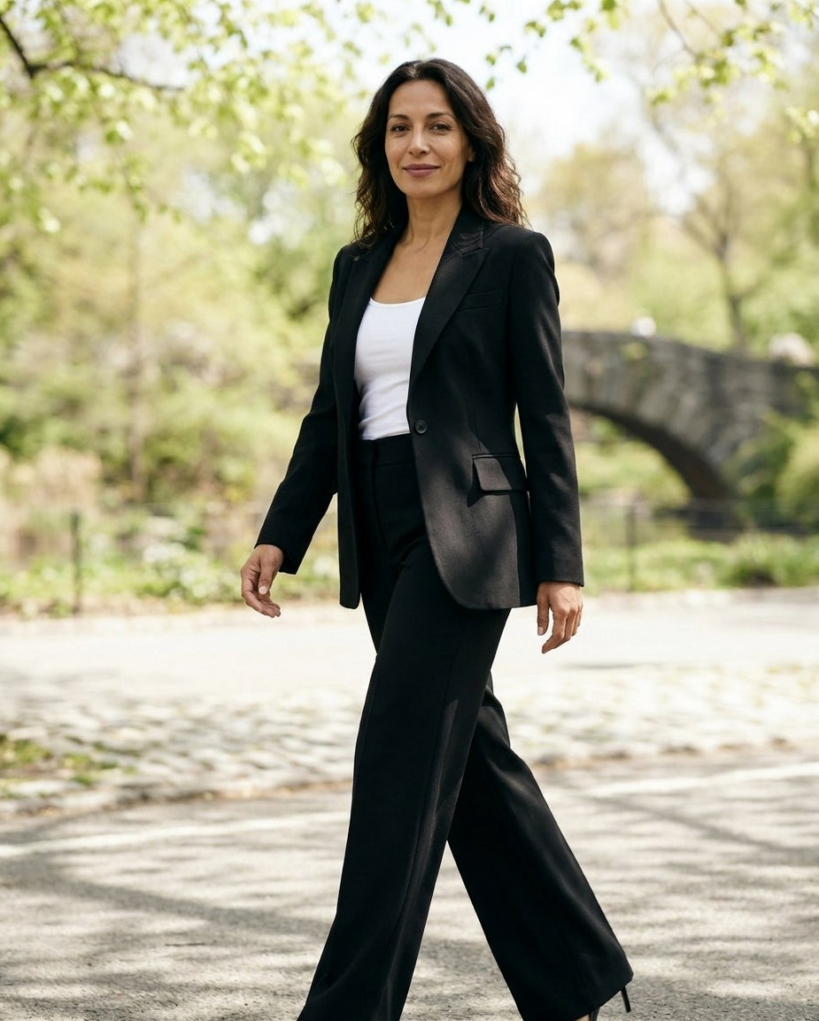 Long Sleeve Blazer and Wide Leg Matching Set