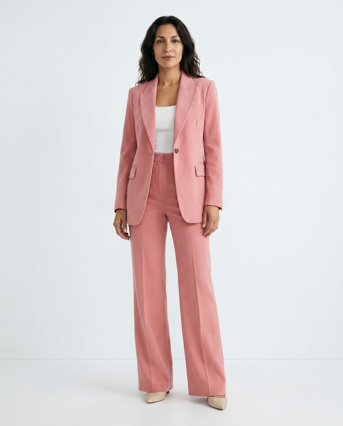 Long Sleeve Blazer and Wide Leg Matching Set