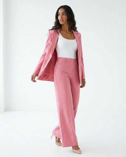 Long Sleeve Blazer and Wide Leg Matching Set