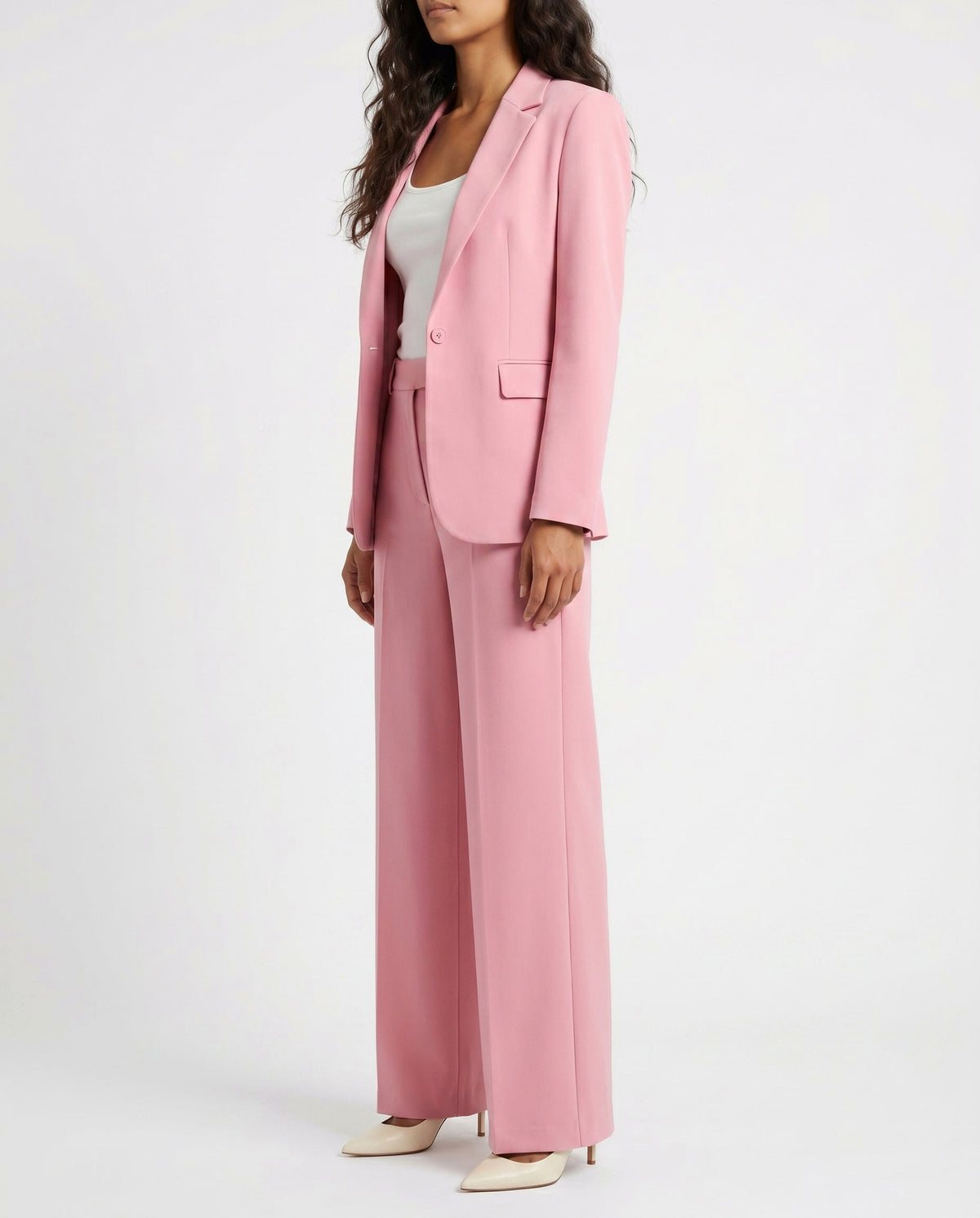Long Sleeve Blazer and Wide Leg Matching Set