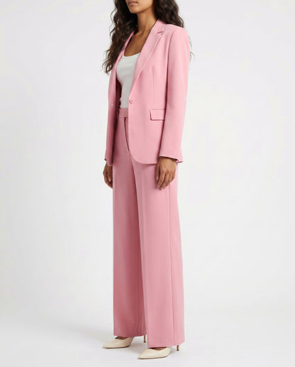 Long Sleeve Blazer and Wide Leg Matching Set