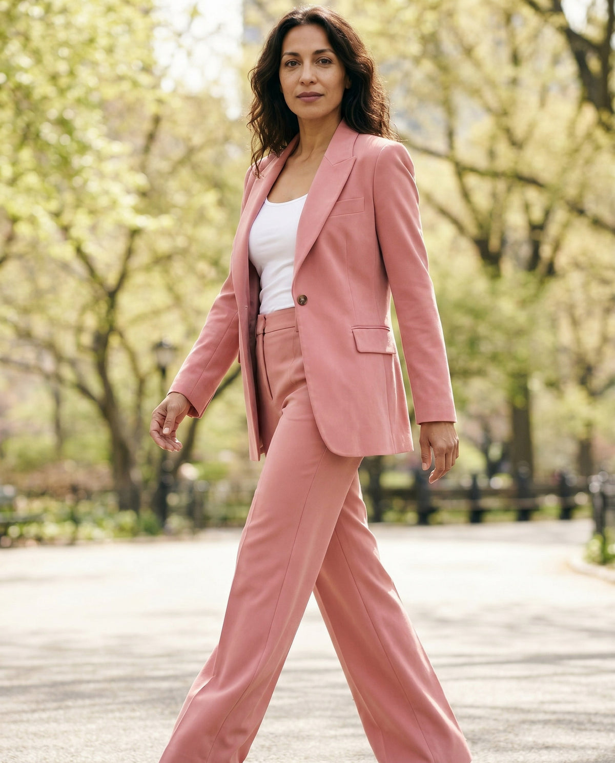 Long Sleeve Blazer and Wide Leg Matching Set